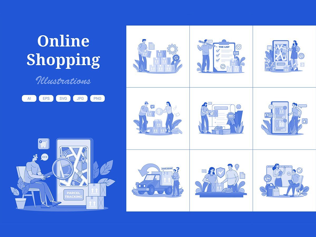 Kit Graphique #408591 Deliver Shopping Divers Modles Web - Logo template Preview