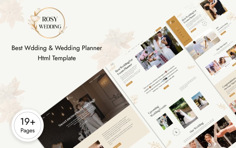 Rosy - Wedding Planner HTML Template Website Template