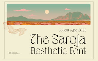 The Saroja | Aesthetic Font