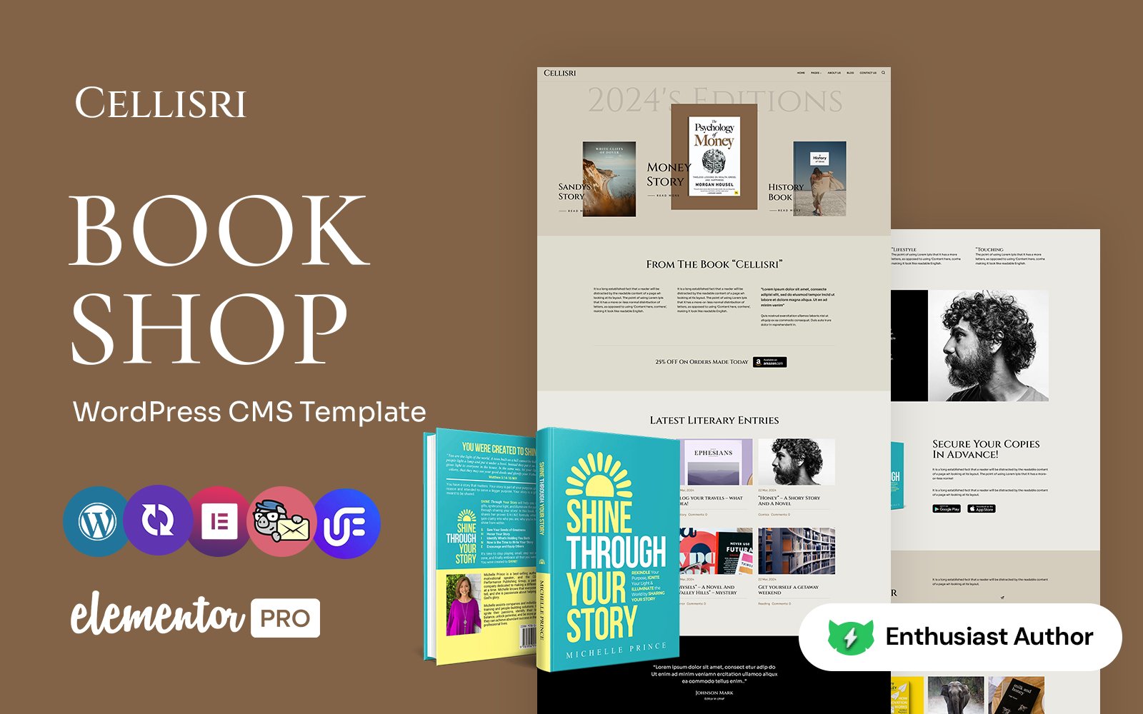 Template #408670 Author Book Webdesign Template - Logo template Preview