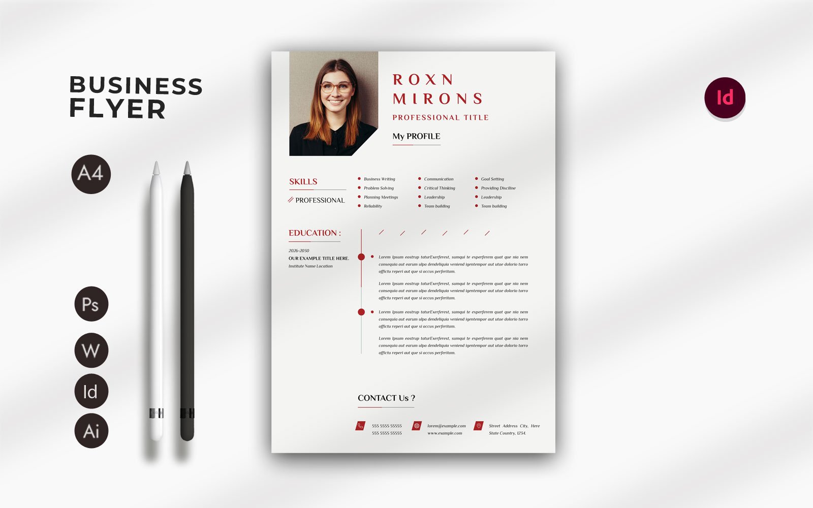 Template #408680 Creative Resume Webdesign Template - Logo template Preview