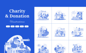 M671_Charity and Donation Illustration Pack