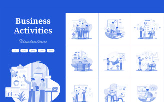 M680_ Business Activities Illustration Pack 1