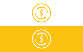 Money icons vector illustration . abstract dollar currency illustration and icon vector V3