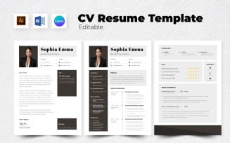 Resume / CV Marketing Analyst V1