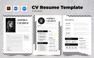 Resume / CV Marketing Analyst V5