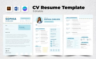 Resume / CV Marketing Analyst V8