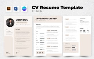 Resume / CV Web Developer V3