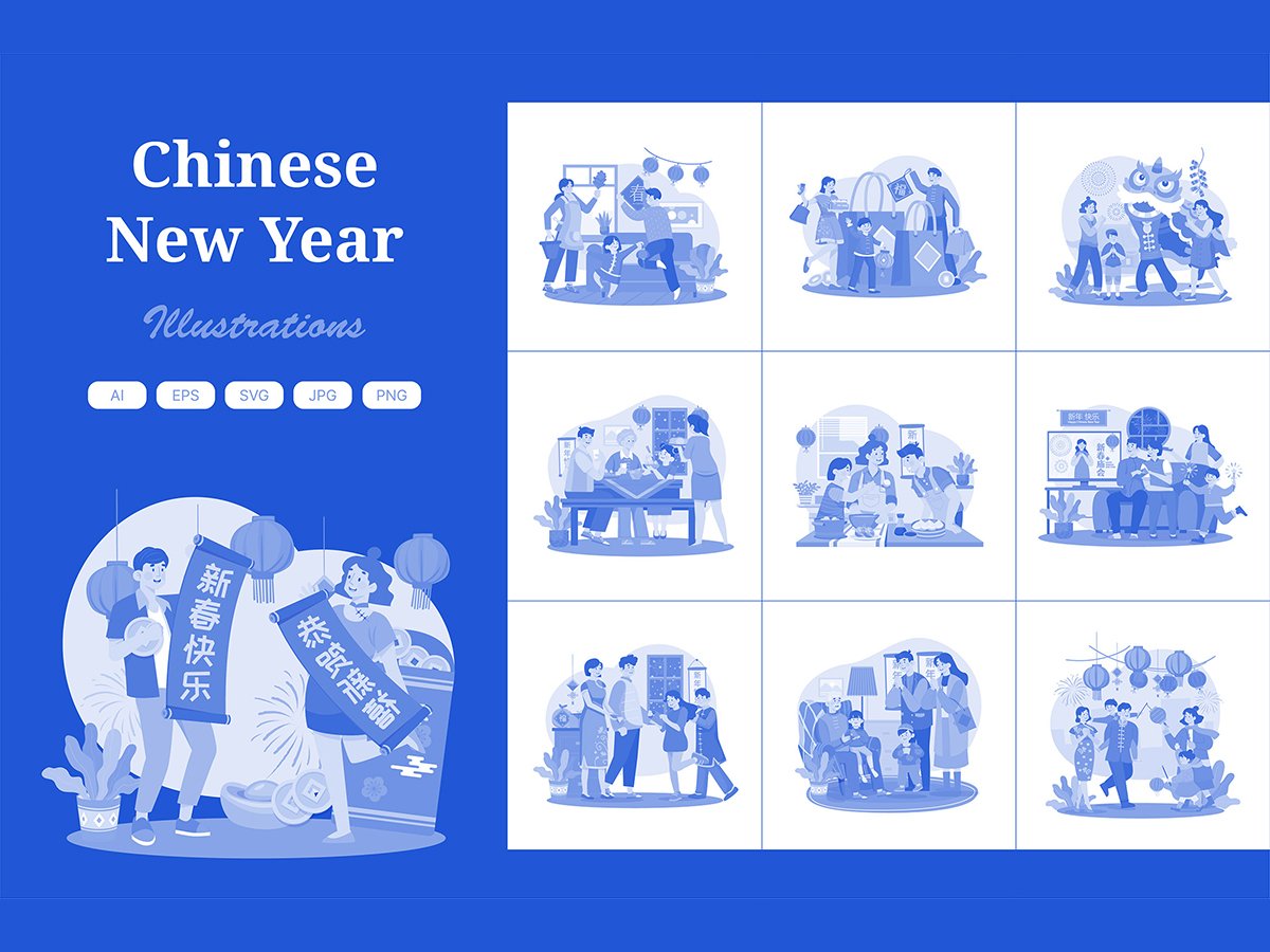 Kit Graphique #408764 Illustration Chinese Divers Modles Web - Logo template Preview