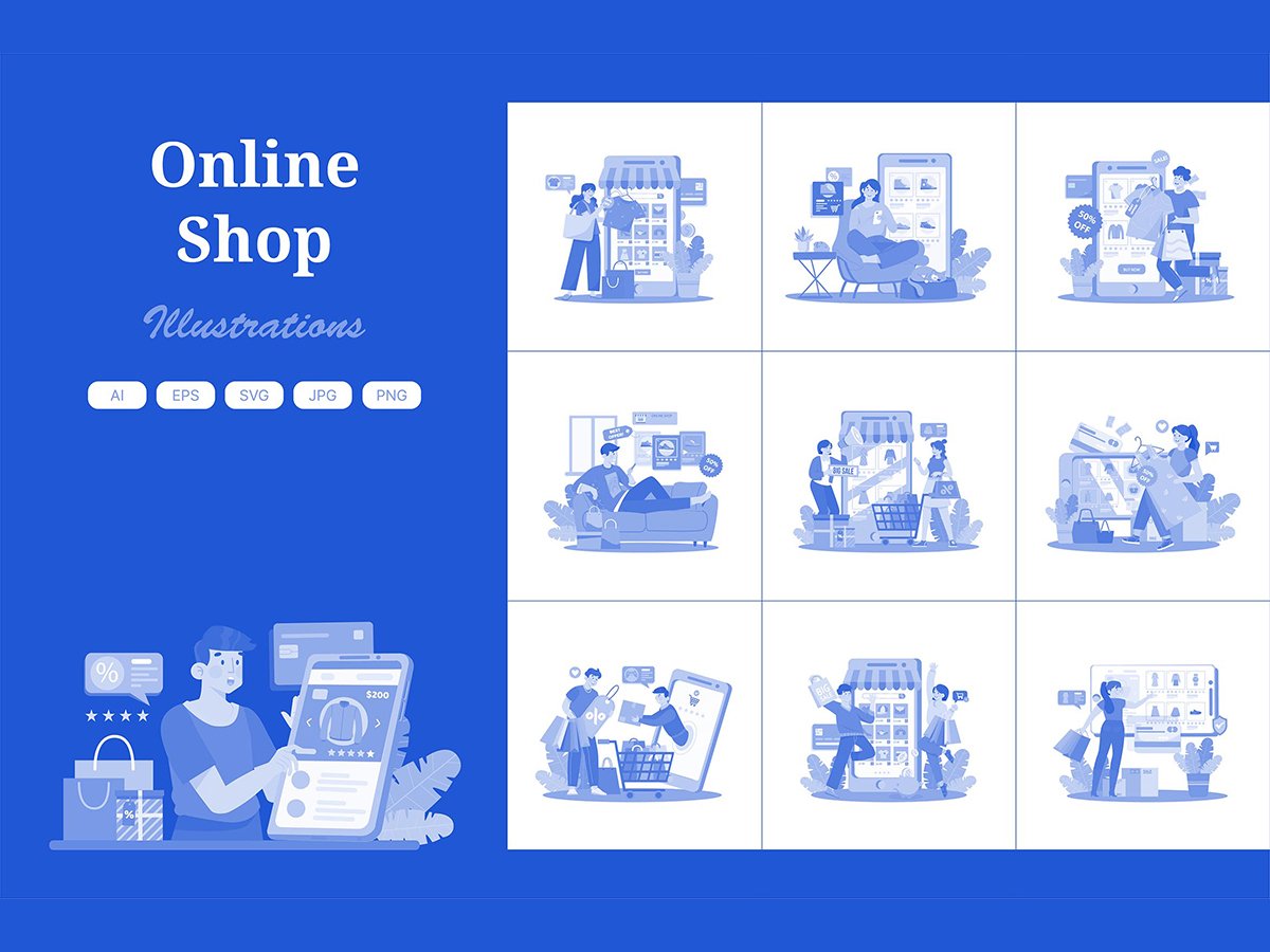Kit Graphique #408775 Deliver Shopping Divers Modles Web - Logo template Preview