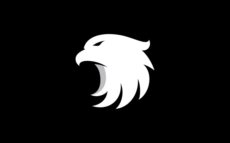 Eagle Logo icon Design falcon head vector V1 Logo Template