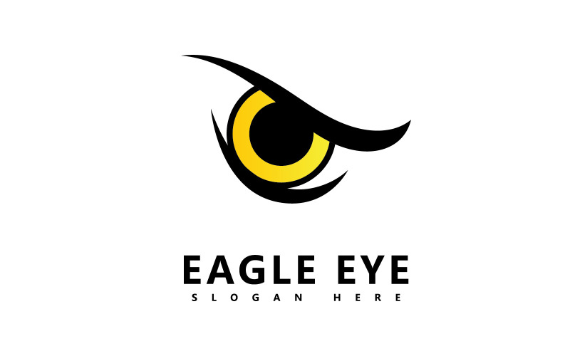 Eagle predator eye falcon bird logo logos business V2 Logo Template