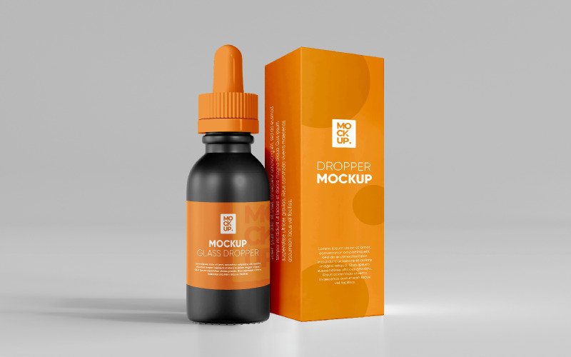 FREE Download Bottle Dropper Mockup Product Mockup
