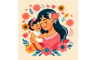 Hand Drawn Mothers Day Illustration