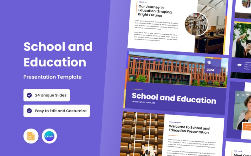School and Education Presentation Template Slides Google Slide