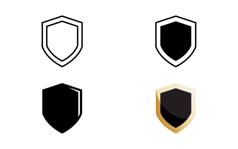 Shield or badges symbols icon set V2 Logo Template