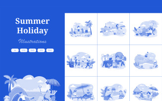 M586_ Summer Holiday Illustration Pack 2
