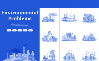 M622_ Environmental Problems Illustration Pack