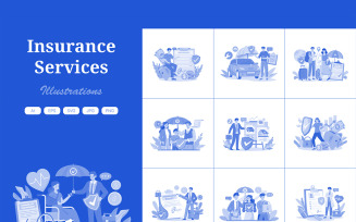 M625_ Insurance Services Illustration Pack