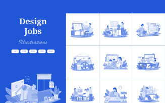 M626_ Design Jobs Illustration Pack 3