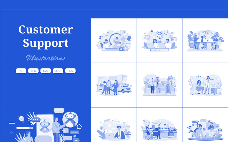 M628_Customer Support Illustration Pack 3