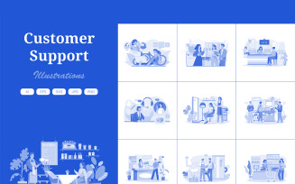 M628_ Customer Support Illustration Pack