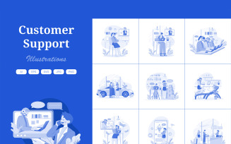 M632_ Customer Support Illustration Pack 1