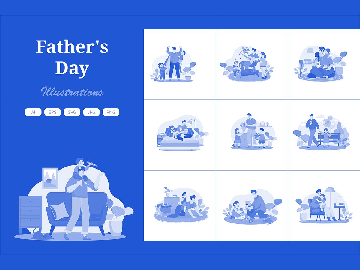 Kit Graphique #408951 Illustration Fatherhood Divers Modles Web - Logo template Preview