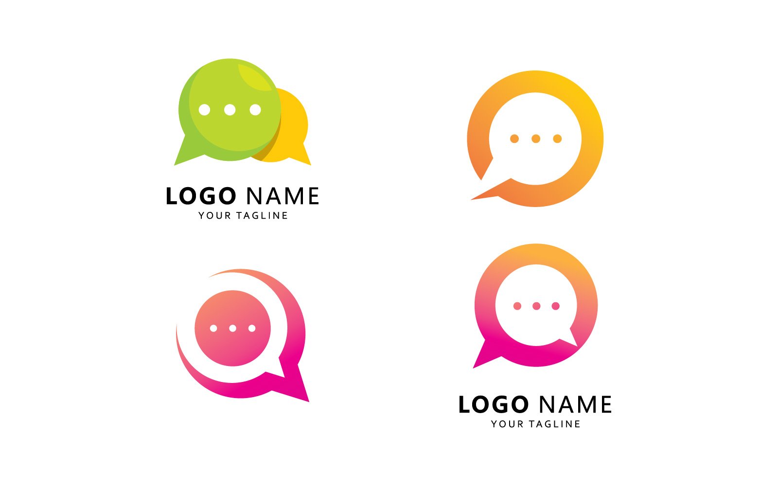 Kit Graphique #408988 Bubble Message Web Design - Logo template Preview