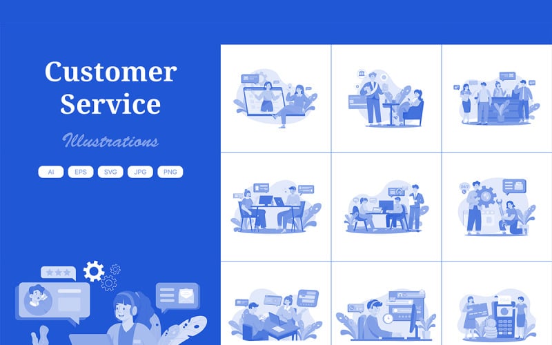 M563_ Customer Service Illustration Pack 2