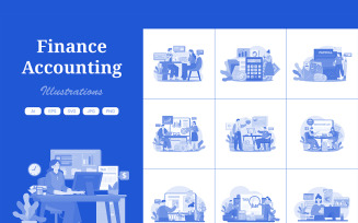 M565_ Finance Accounting Illustration Pack 3
