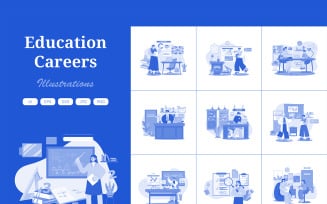 M571_ Education Careers Illustration Pack 3