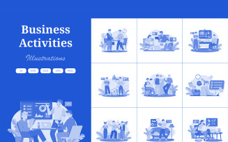 M577_ Business Activities Illustration Pack 3
