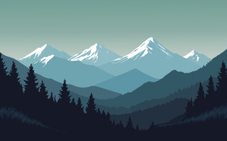 Mountain view - Illustration