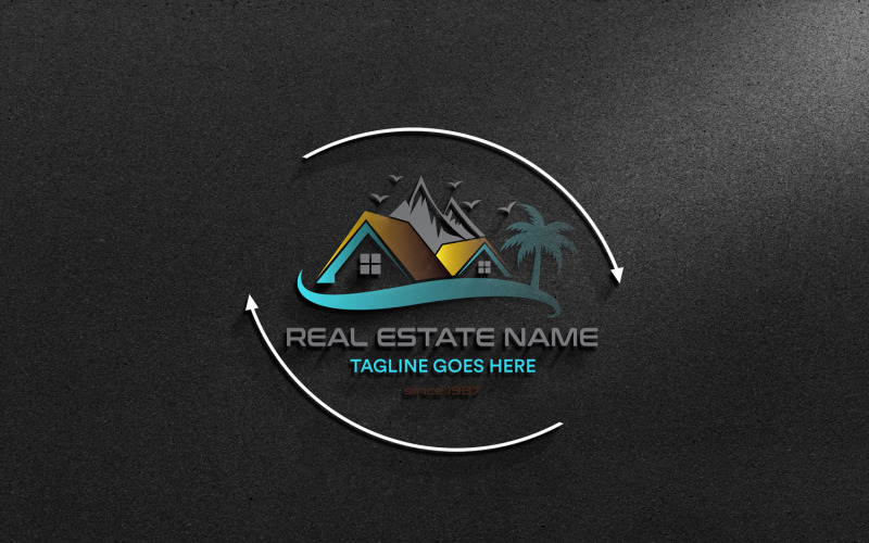 Real Estate Logo Template-Construction Logo-Property Logo Design...70