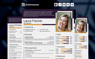 Web Designer resume template | Finish Resume | FREE
