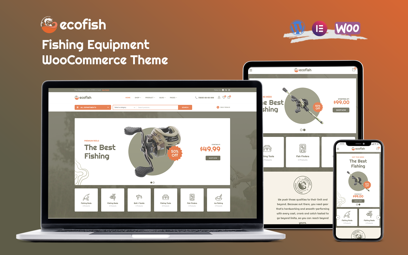 Ecofish - Fishing Equipment WooCommerce Theme