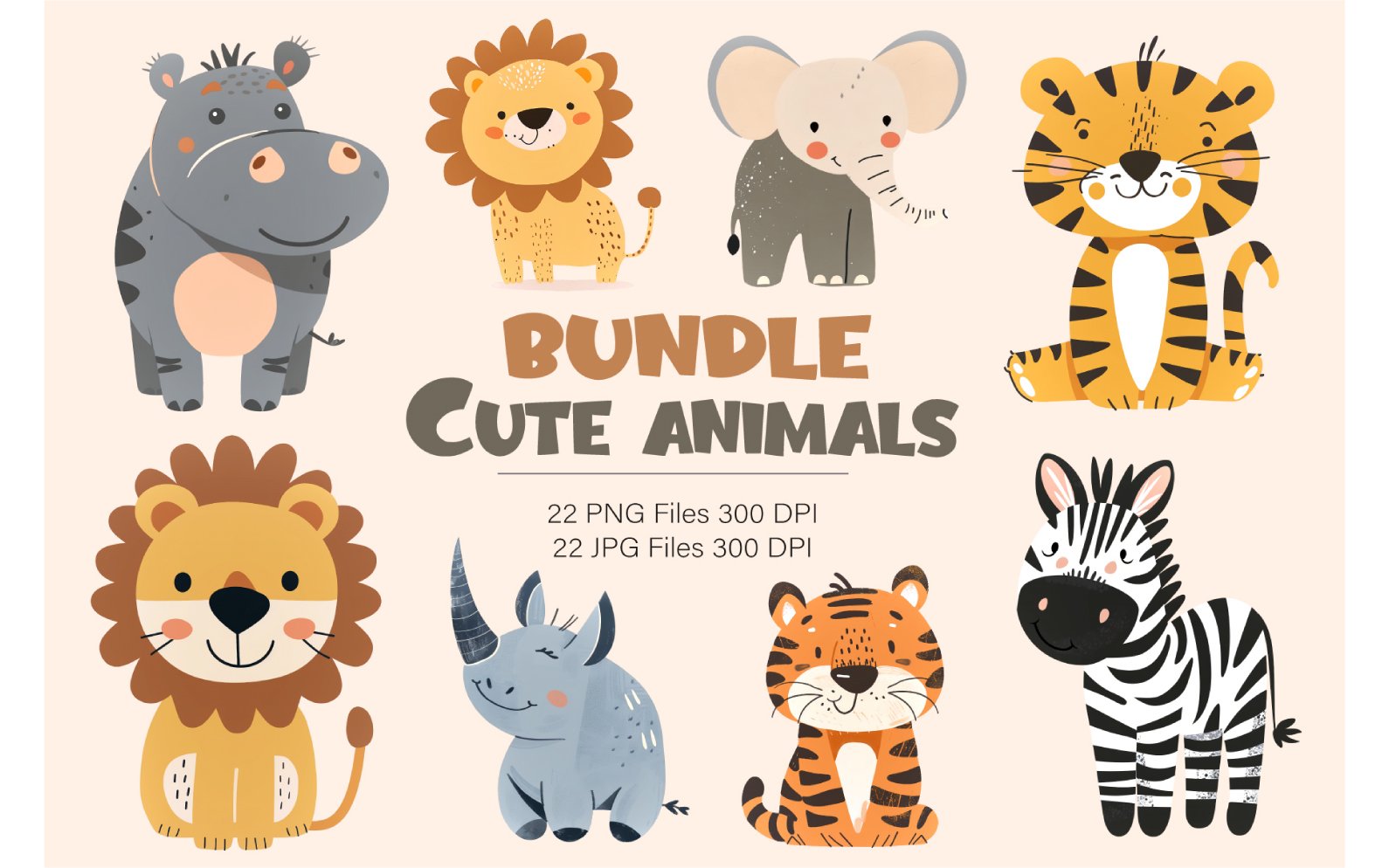 Kit Graphique #409038 Cute Animals Divers Modles Web - Logo template Preview