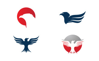 Eagle Bird Logo Template vector icon V5