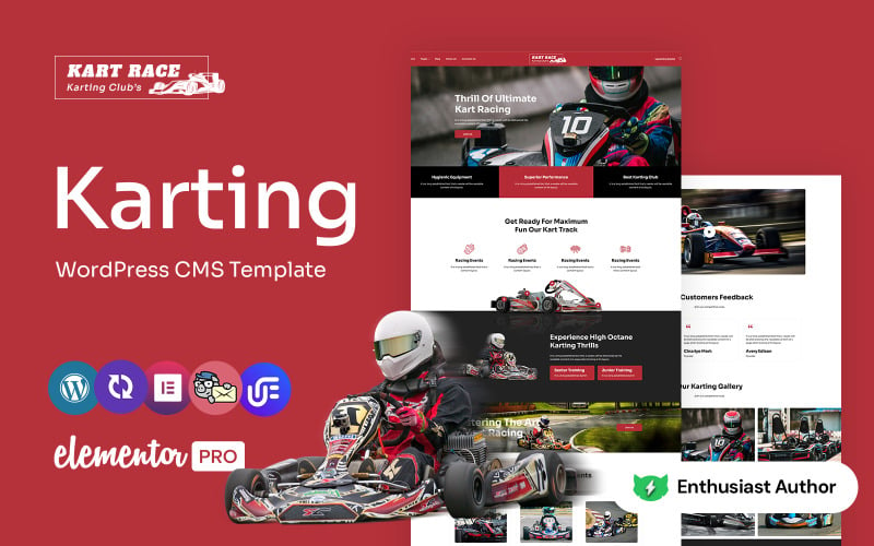 kartrace - Karting Club Multipurpose WordPress Elementor Theme WordPress Theme
