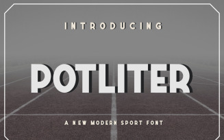 Potliter Modern Sport Font Sans Serif