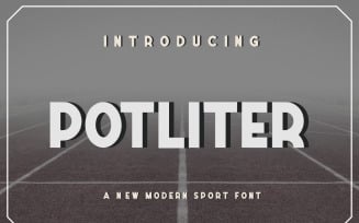 Potliter Modern Sport Font Sans Serif