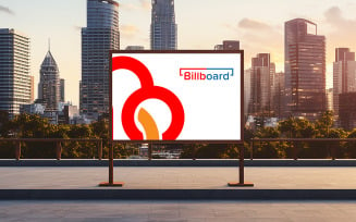 Realistic billboard mockup design