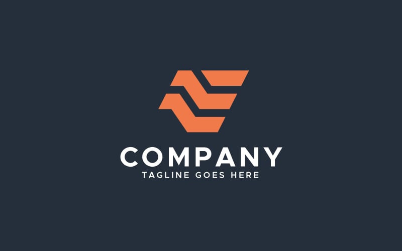 Shopping Cart e letter logo design template Logo Template