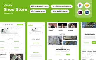 Sneakify - Shoe Store Landing Page V1