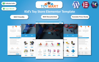 Toy Mart - Kid's Toy Store WordPress Elementor Template