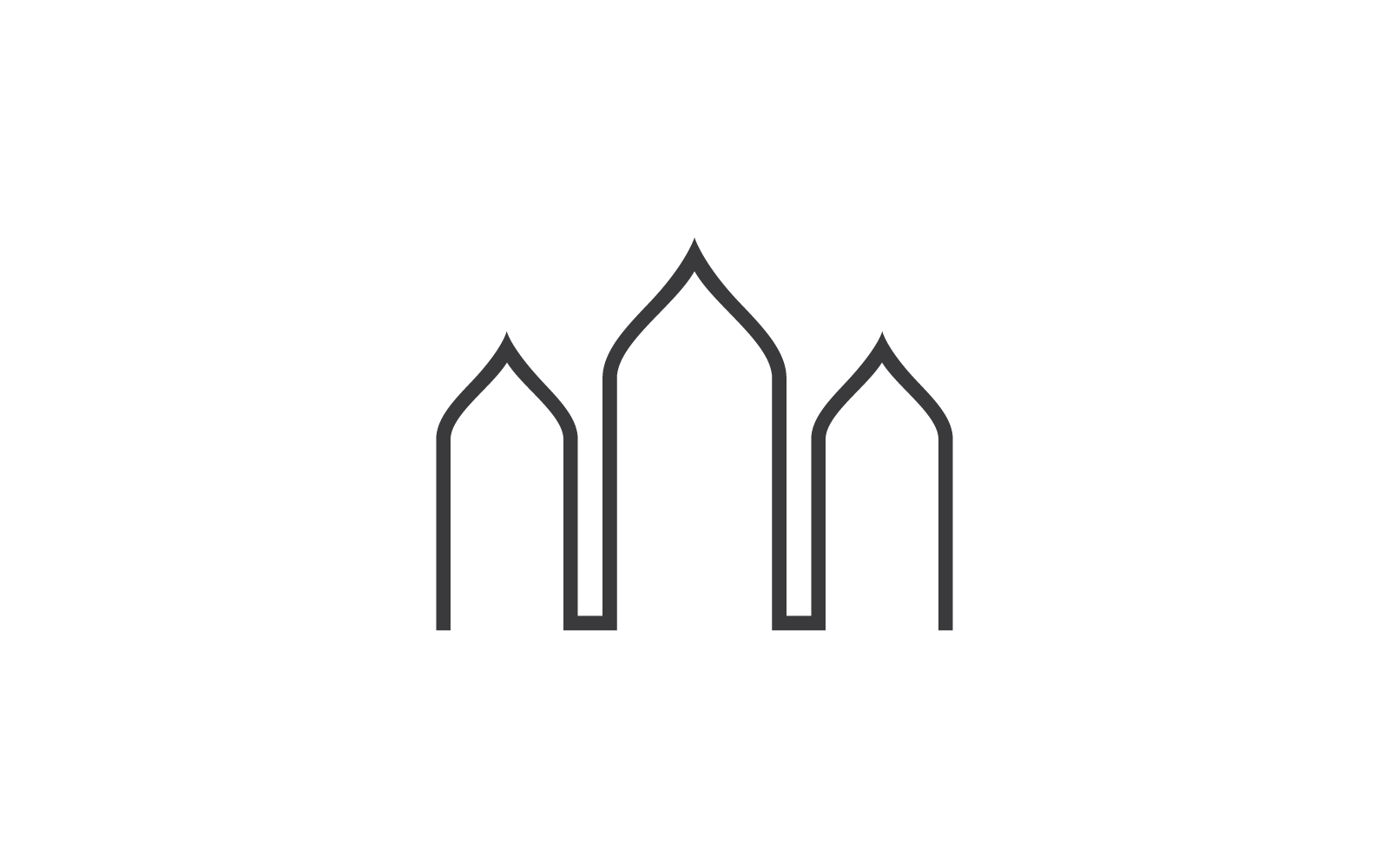 Islamic logo, Mosque,ramadhan kareem design vector template