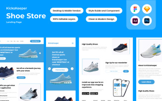KicksKeeper - Shoe Store Landing Page V1