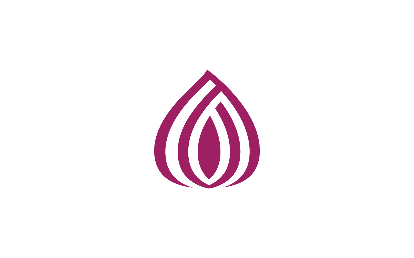 Onion on white illustration background vector design Logo Template