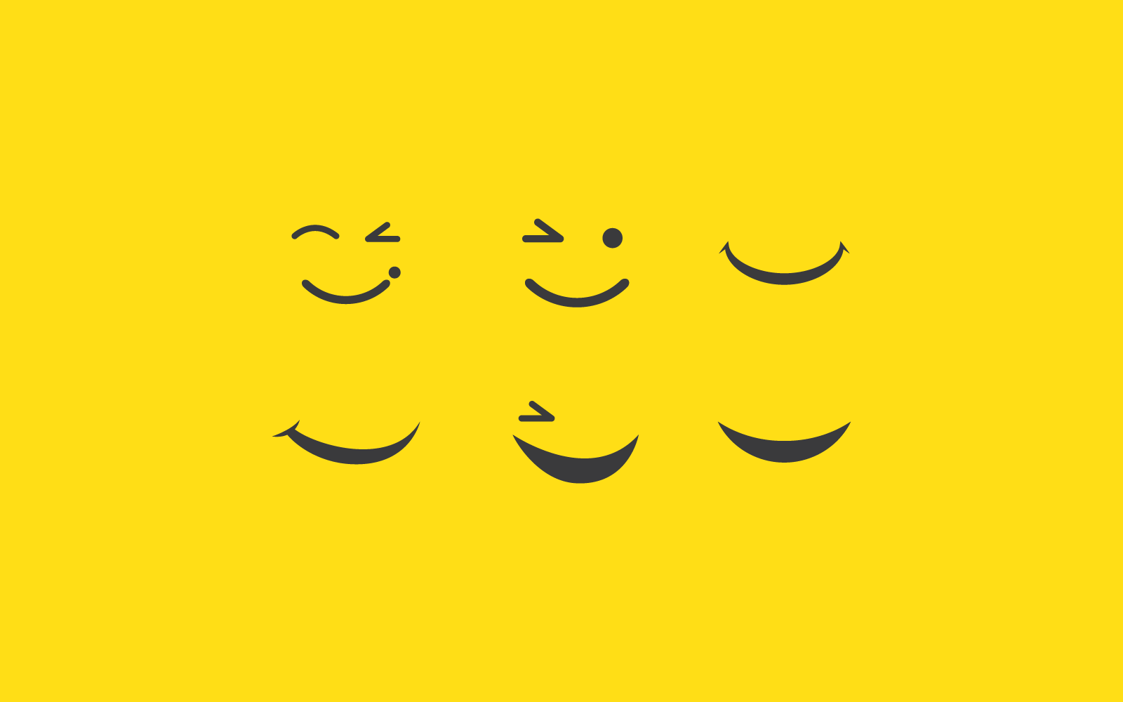 Smile happy face emoticon illustration design template